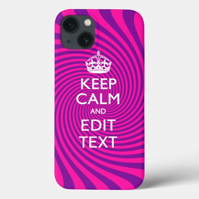 Coques Case-Mate iPhone Personnalisez votre Conserver calme et cadeau Hot  (Verso)