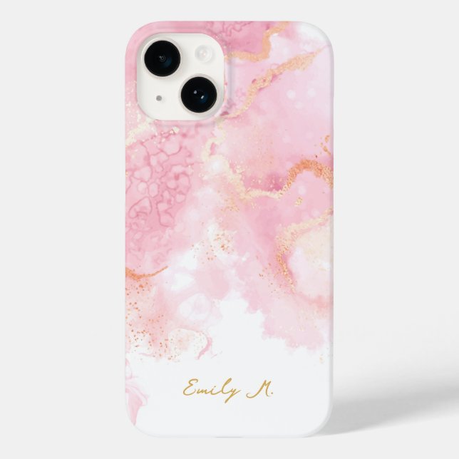 Coques Case-Mate iPhone Personnalisez votre nom iPhone 14 filles casques d (Verso)
