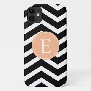 Coques Pour iPhone Personnalité du Chevron blanc orange noir