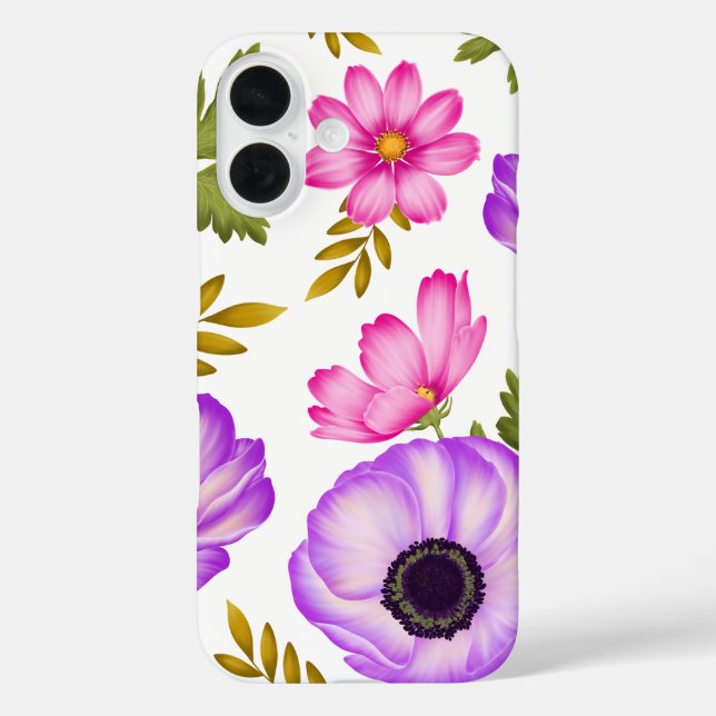 Coques Case-Mate iPhone Pétales en Harmonie - Anemone et Cosmos (Verso)