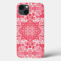 Pétales roses sur rêves de kilim