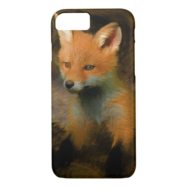 Coques Case-Mate iPhone Petit bébé Fox Cub Portrait (Dos)