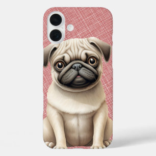 COQUES iPhone 16 PLUS PETIT CHIEN À POPPY CARLIN NOIR & TONNE