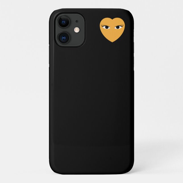 Coques Case-Mate iPhone Petit Coeur mignon avec yeux (Dos)