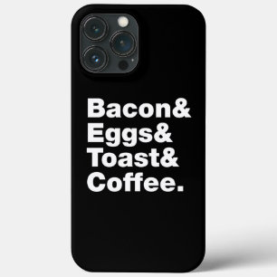 Case-Mate iPhone Case Petit-déjeuner (Bacon & oeufs & Toast & Coffee.) C