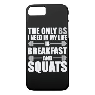 Coques Pour iPhone Petit-déjeuner et squats - Exercice de musculation