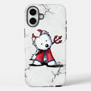Coques iPhone 16 Plus Petit diable chien Westie