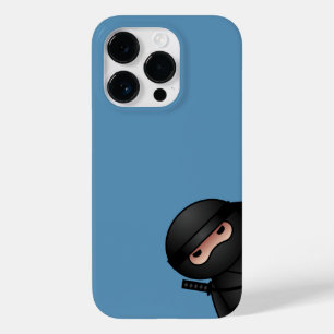 Coque Pour iPhone 14 Pro Petit guerrier de Ninja en bleu