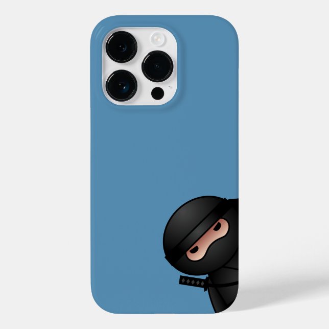 Coques Case-Mate iPhone Petit guerrier de Ninja en bleu (Verso)