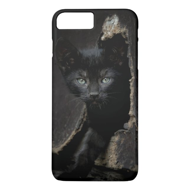 Coques Case-Mate iPhone Petit Kitty noir (Dos)