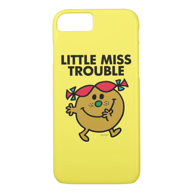 Coques Case-Mate iPhone Petit problème de Miss | Lettres noires (Dos)