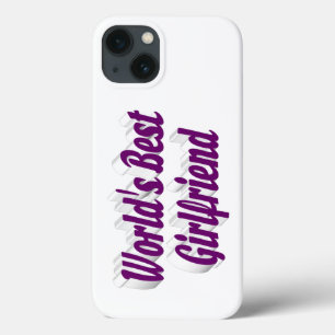 Case-Mate iPhone Case Petite amie avec typographie violette