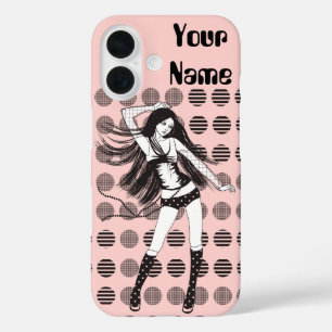 Coque Pour iPhone 16 petite amie danseuse rose