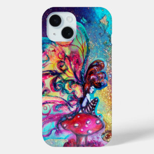 Coque Pour iPhone 15 PETITE ELF DE CHAMPIGNONS Imaginaire Bleu