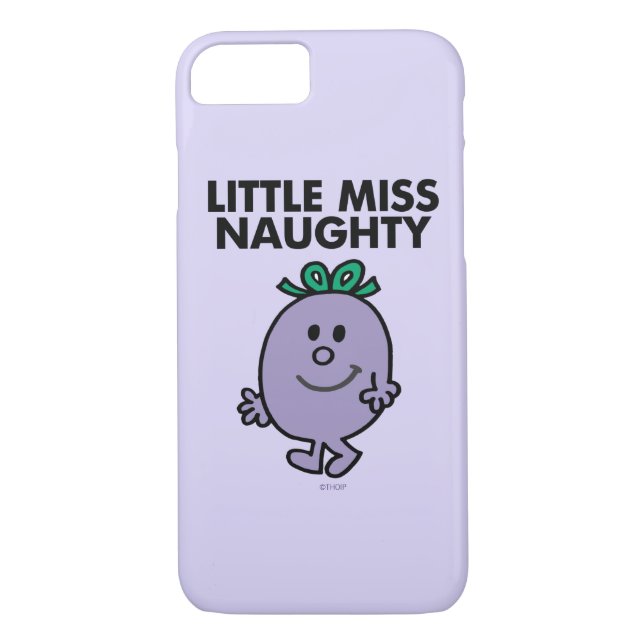 Coques Case-Mate iPhone Petite Miss Naughty | Lettres noires (Dos)