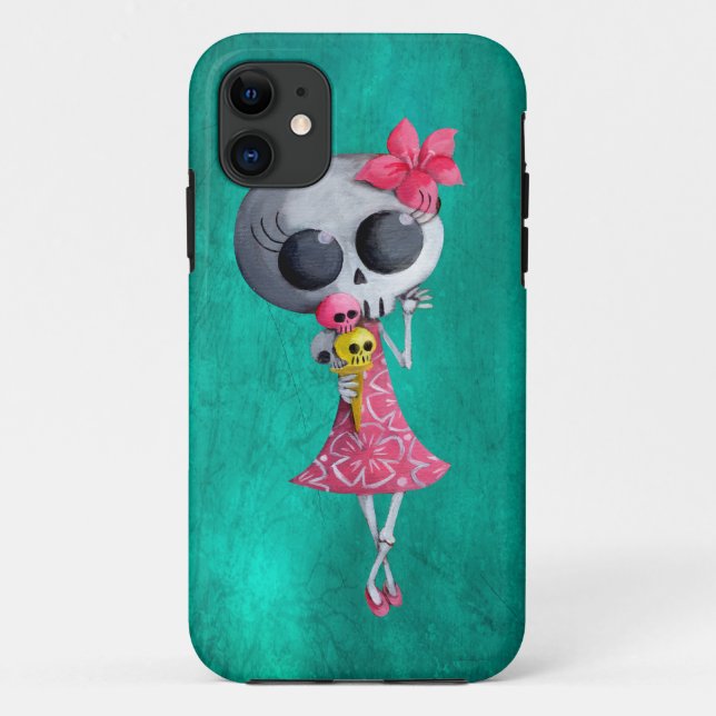 Coques Case-Mate iPhone Petite Mlle Death avec la crème glacée de (Dos)