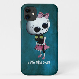 Case-Mate iPhone Case Petite Mlle Death avec le chat noir