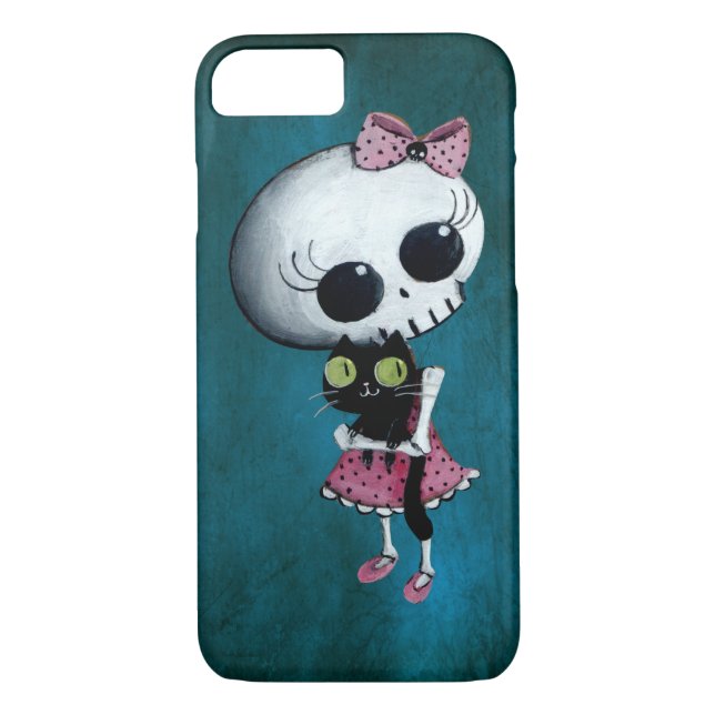 Coques Case-Mate iPhone Petite Mlle Death - beauté de Halloween (Dos)