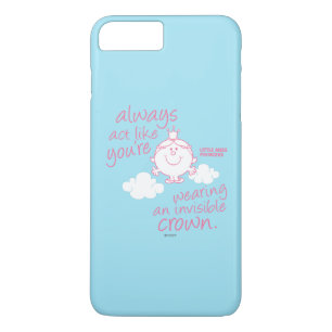 Coque iPhone 8 Plus/7 Plus Petite Mlle Princesse   Couronne invisible