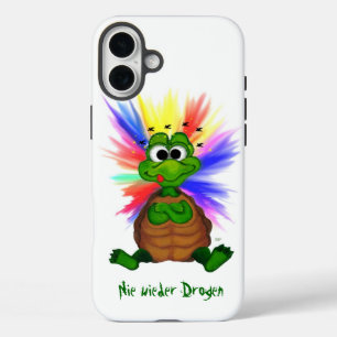 Coques iPhone 16 Plus Petite Tortue , Plus Jamais de Drogue !
