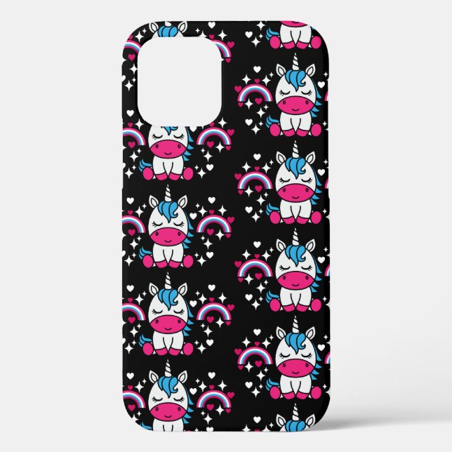 Coques Case-Mate iPhone Petites filles Unicorn Pony (Verso)