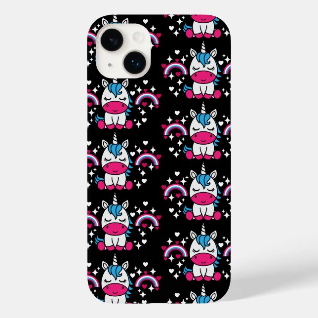 Coques Case-Mate iPhone Petites filles Unicorn Pony (Verso)