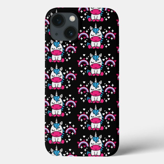 Coques Case-Mate iPhone Petites filles Unicorn Pony (Verso)