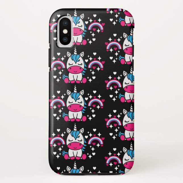 Coques Case-Mate iPhone Petites filles Unicorn Pony (Dos)