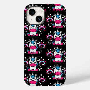 Coque Pour iPhone 14 Petites filles Unicorn Pony