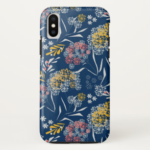 Case-Mate iPhone Case Petites fleurs mignonnes bleu marine vi