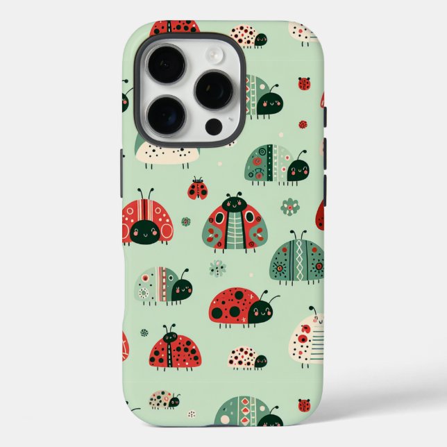 Coques Case-Mate iPhone Petits insectes festifs (Verso)