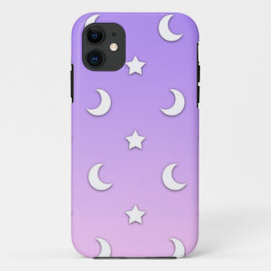 Case-Mate iPhone Case Petits motifs d'étoiles et de lunes blanches