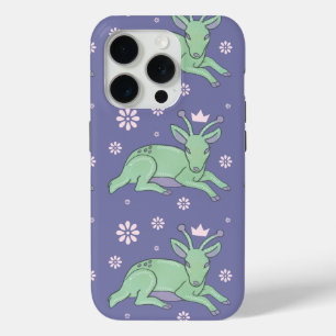 Coque iPhone 15 Pro Peuple de cerfs extraterrestres Art folklorique