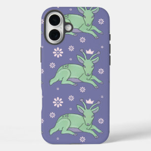 Coques iPhone 16 Plus Peuple de cerfs extraterrestres Art folklorique   