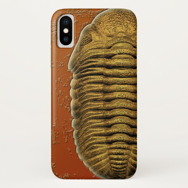 Coques Case-Mate iPhone Phacops "Paleo-chic" Rana Fossil Trilobite (Dos)