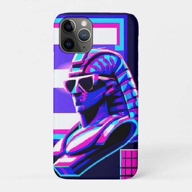 Coques Case-Mate iPhone Pharaon Synthwave (Dos)