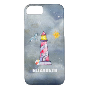 Case-Mate iPhone Case Phare rouge avec un Arrière - plan Stormy personna