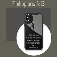 Philippiens 4:13 Bible Verse Pierre géante Coque-M