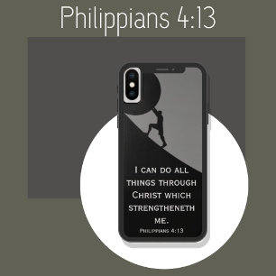 Case-Mate iPhone Case Philippiens 4:13 Bible Verse Pierre géante Coque-M