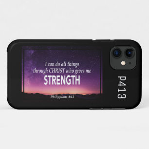 Case-Mate iPhone Case Philippiens 4:13   JE PEUX FAIRE TOUTES CHOSES