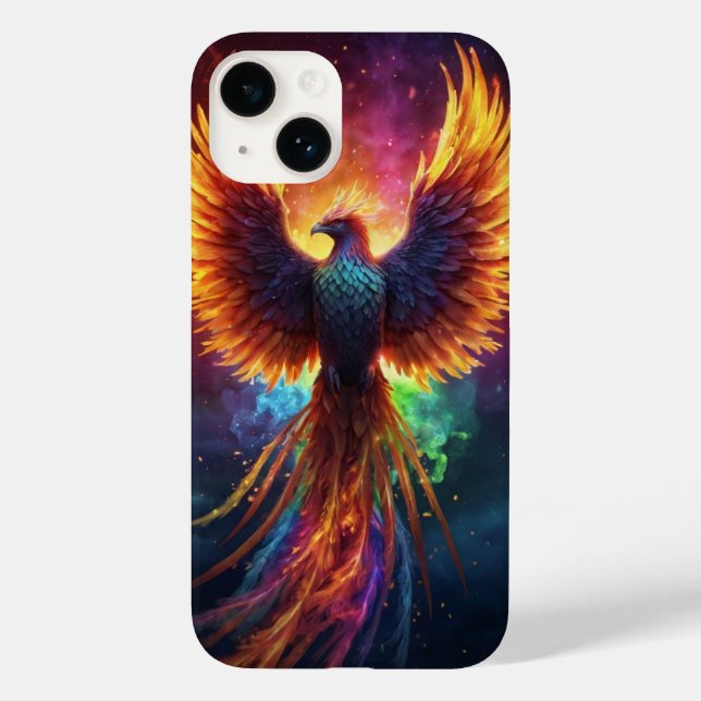 Coques Case-Mate iPhone Phoenix arc-en-ciel (Verso)