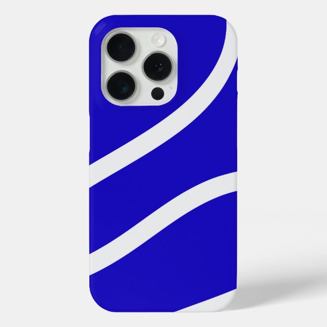 Coques Case-Mate iPhone Phone Case – White Lines on Blue (Verso)