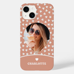 Coque Pour iPhone 14 Photo Amour Romantique Cœur Moderne Tendance Fémin
