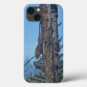 Etui iPhone Case-Mate Photo Camouflée de la grande chouette grise et de 