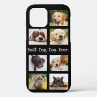 Photo Collage Meilleur Chien Papa Jamais Noir Blan