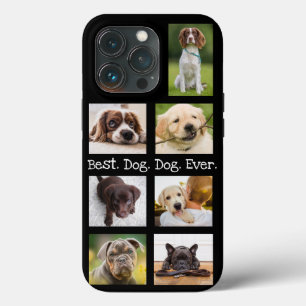 Case-Mate iPhone Case Photo Collage Meilleur Chien Papa Jamais Noir Blan