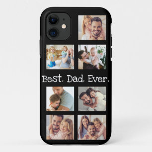 Case-Mate iPhone Case Photo Collage Meilleur papa jamais en noir et blan