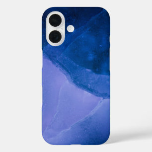 Coque Pour iPhone 16 Photo d'art Abstrait bleu violet