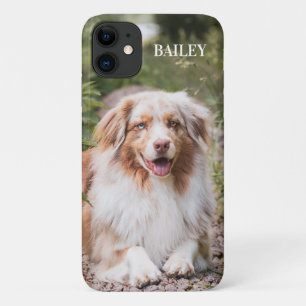 Case-Mate iPhone Case Photo de chien personnalisée avec nom et photo de