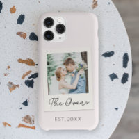 Photo de couple de mariage personnalisé avec date 